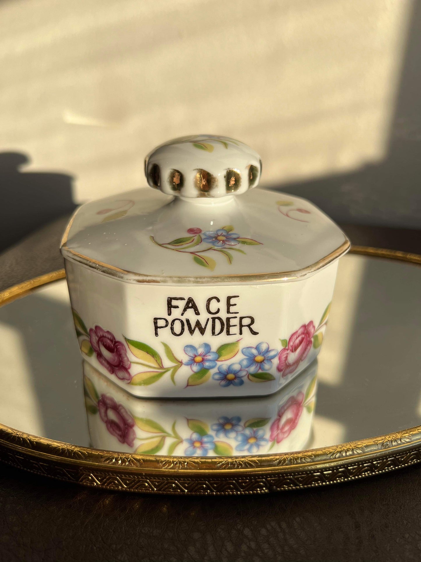 Lady Barrington Vintage Face Powder Porcelain Jar