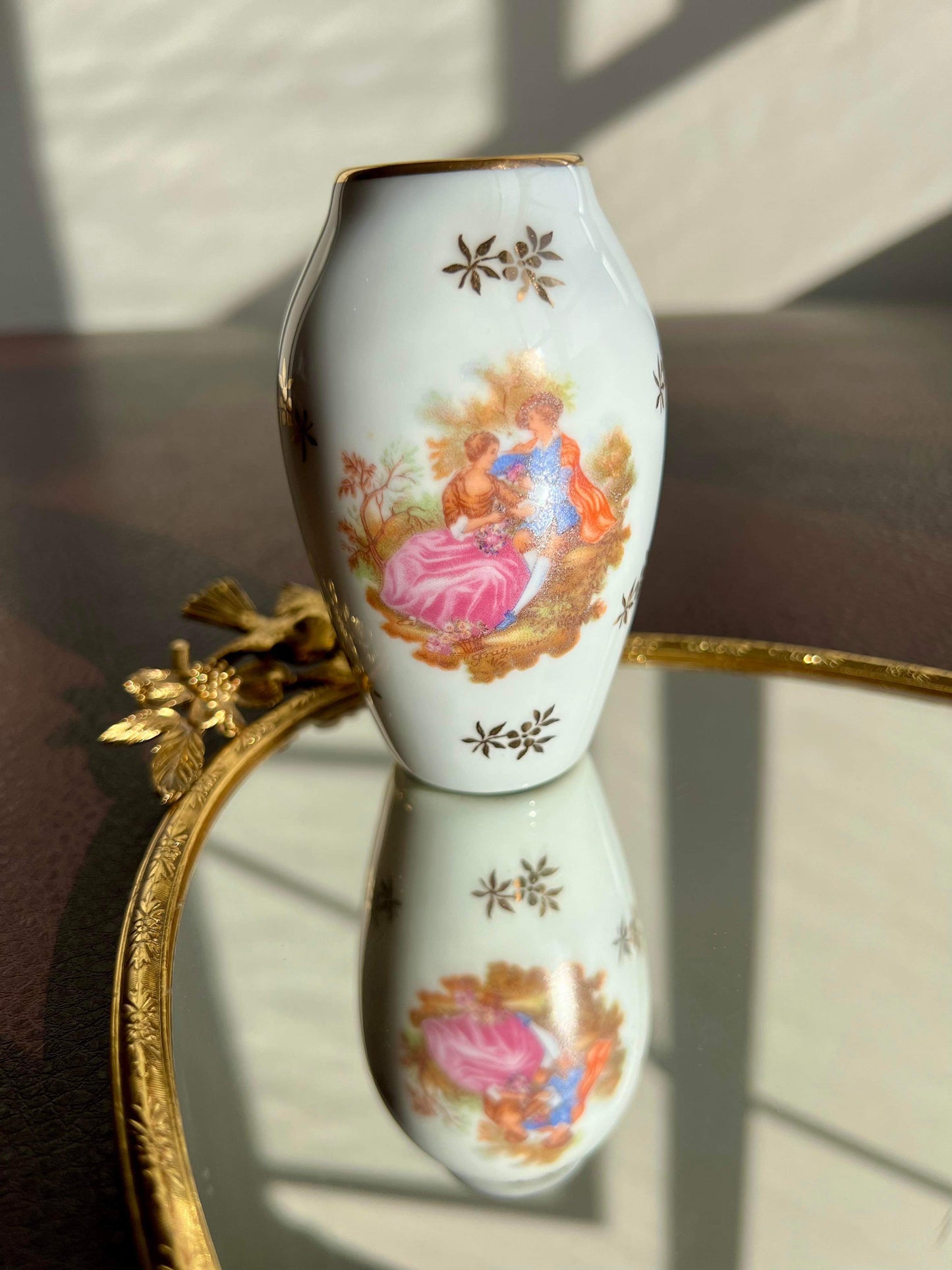 Small Vintage Limoges Porcelain Vase, Made in France