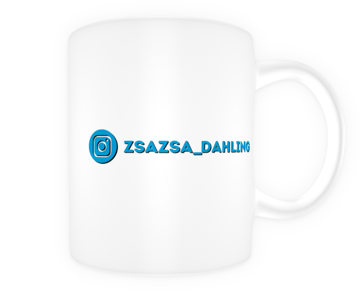 Zsa Zsa Dahling Original Mug - Blue